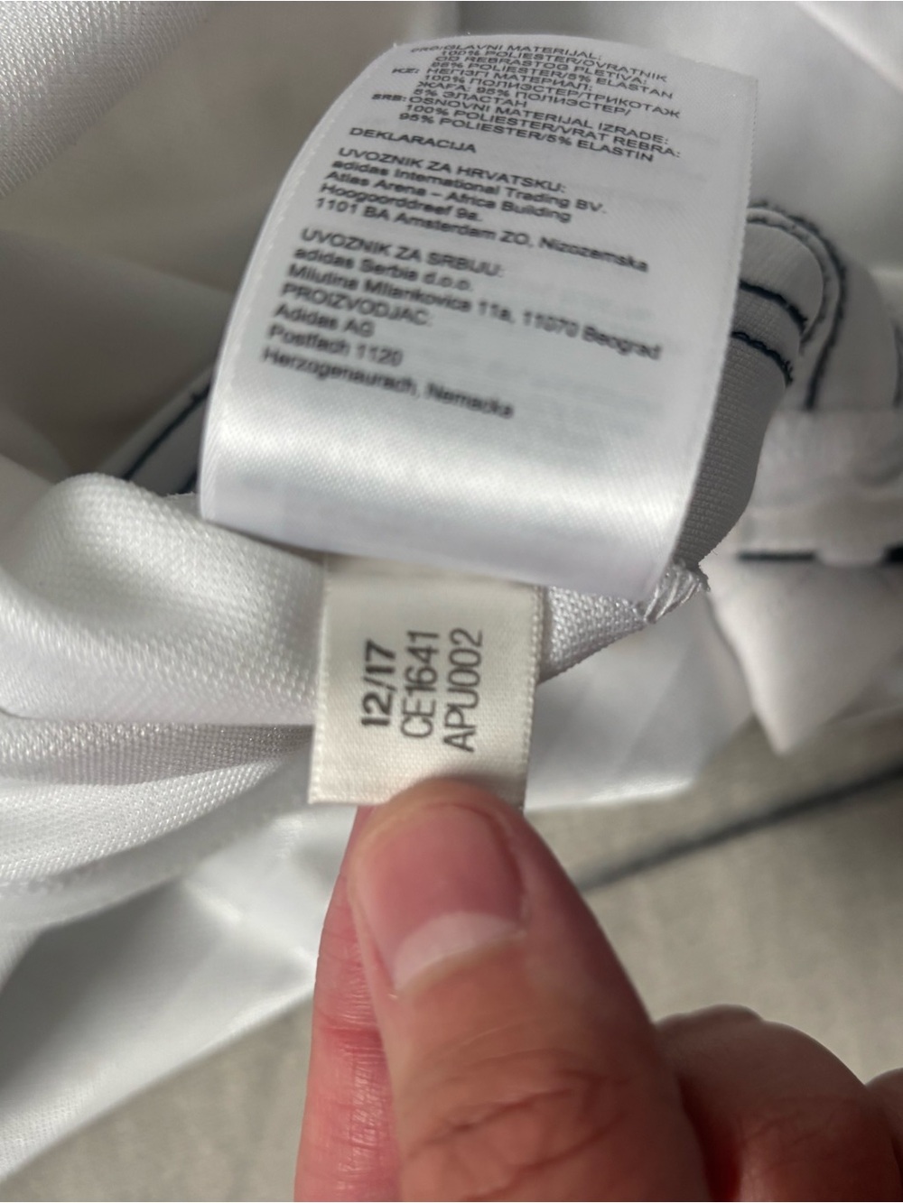 Adidas Originals 3 STRIPES Jacquard Jersey CE1641 White - Picture 9 of 9